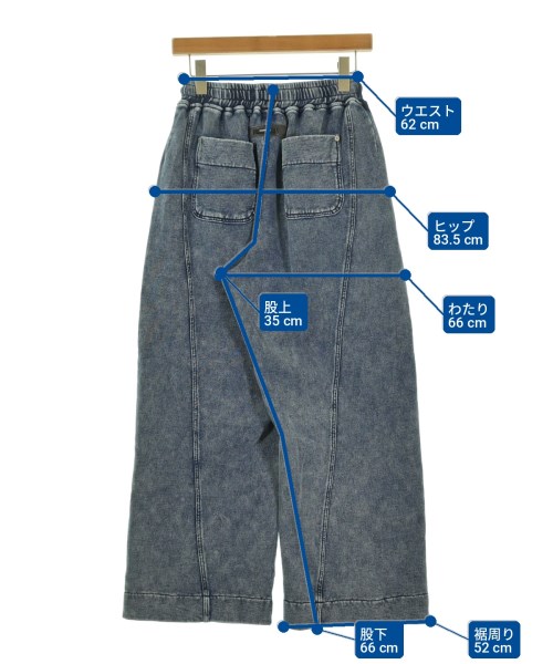 ESSENTIAL DOUBLE STANDARD CLOTHING（エッセンシャルダブルスタンダードクロッシング）スウェットパンツ 青 サイズ:38(M位) レディース/2200724594092
