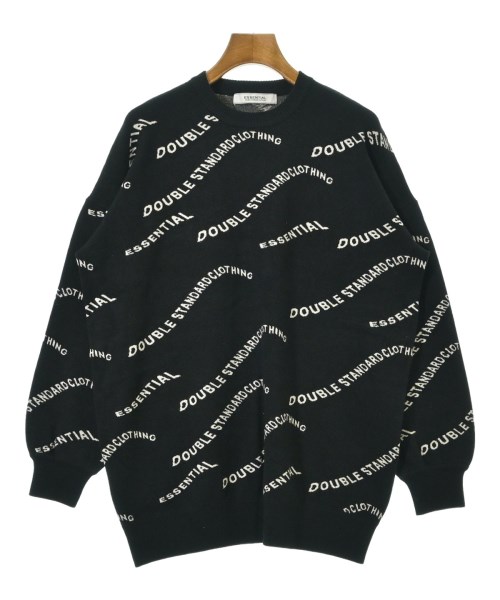 ESSENTIAL DOUBLE STANDARD CLOTHING(エッセンシャルダブルスタンダードクロッシング)ニット・セーター 黒 サイズ:F/2200686336075