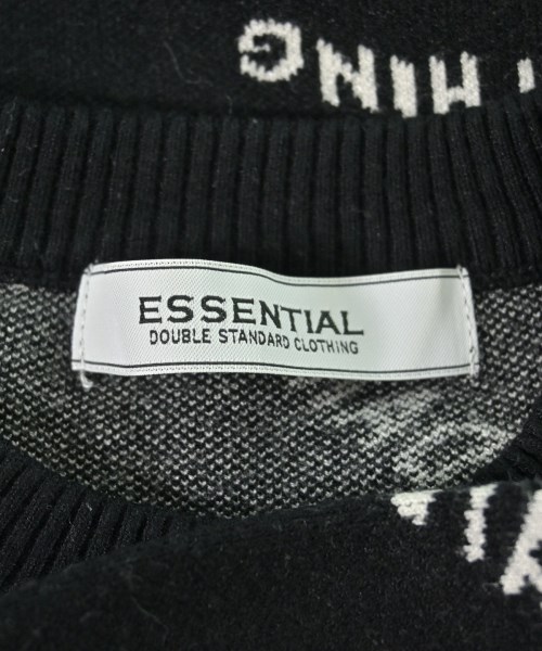ESSENTIAL DOUBLE STANDARD CLOTHING（エッセンシャルダブルスタンダードクロッシング）ニット・セーター 黒 サイズ:F レディース/2200686336075