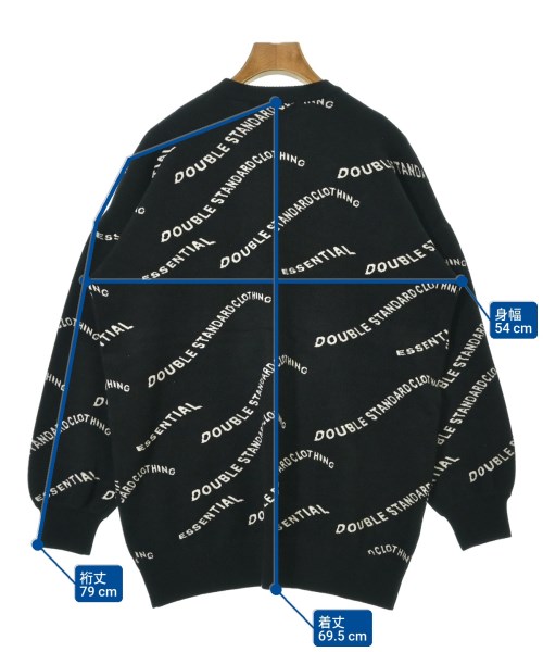 ESSENTIAL DOUBLE STANDARD CLOTHING（エッセンシャルダブルスタンダードクロッシング）ニット・セーター 黒 サイズ:F レディース/2200686336075