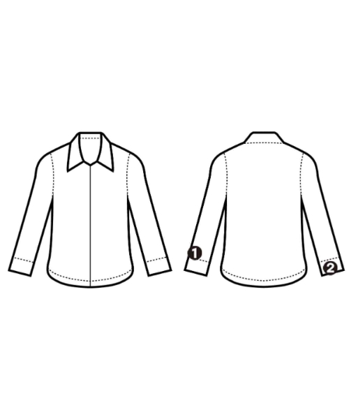 H+HANNOH WESSEL（アッシュプリュスアノーヴェセル）カジュアルシャツ 白 サイズ:38(M位) レディース/2200631355069