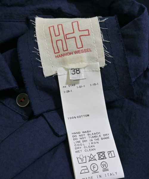 H+HANNOH WESSEL（アッシュプリュスアノーヴェセル）カジュアルシャツ 紺 サイズ:38(M位) レディース/2200659405098