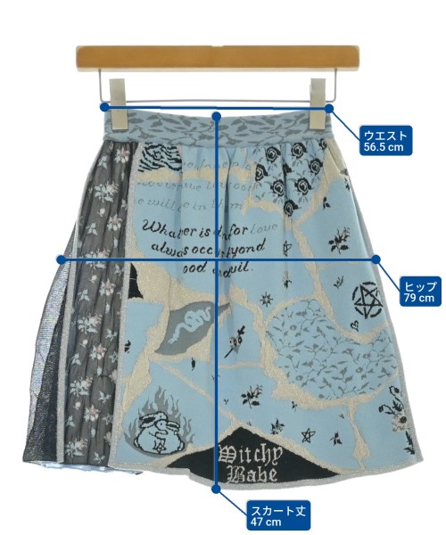 rurumu:（ルルムウ）ミニスカート 青 サイズ:F レディース/2200665881053