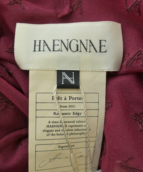 HAENGNAE（ヘンネ）Tシャツ・カットソー 赤 サイズ:2(M位) レディース/2200638314236