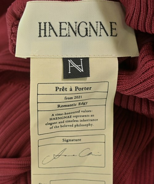 HAENGNAE（ヘンネ）ワンピース 赤 サイズ:F レディース/2200684574011