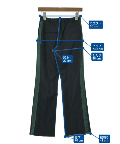 SCENTOF（セントオブ）スラックス 紺 サイズ:34(XS位) レディース/2200621520019