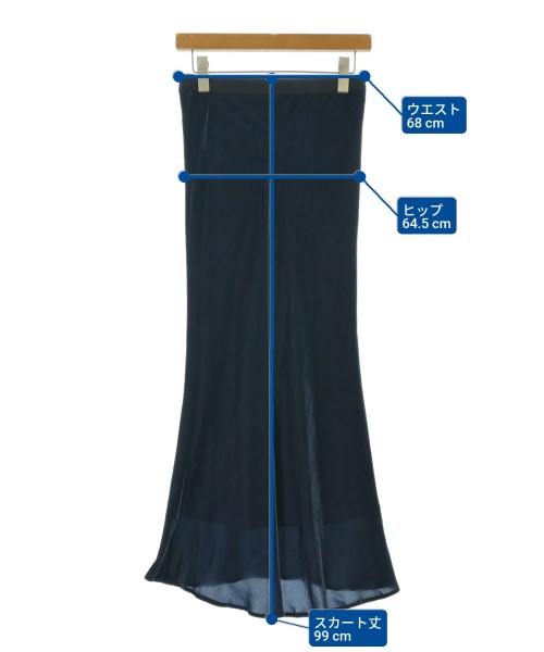 SCENTOF（セントオブ）ロング・マキシ丈スカート 紺 サイズ:-(M位) レディース/2200689360381