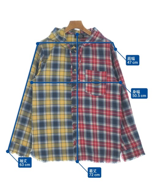 AFB（エーエフビー）カジュアルシャツ 赤 サイズ:L メンズ/2200641052033