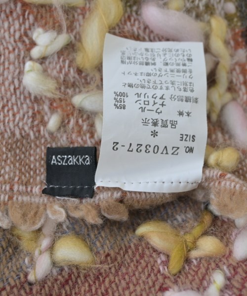 ASZAKKA（アザッカ）ストール 茶 サイズ:- レディース/2200688619022