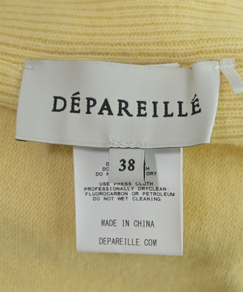 DEPAREILLE（デパリエ）ニット・セーター 黄 サイズ:38(M位) レディース/2200609816257