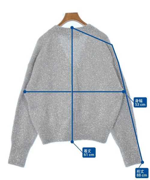 DEPAREILLE（デパリエ）カーディガン グレー サイズ:38(M位) レディース/2200673200020