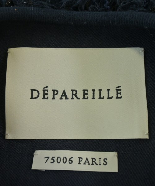 DEPAREILLE（デパリエ）ノーカラージャケット 紺 サイズ:36(S位) レディース/2200676772012
