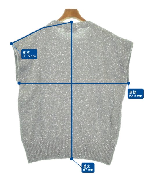 DEPAREILLE（デパリエ）ニット・セーター シルバー サイズ:38(M位) レディース/2200657970024