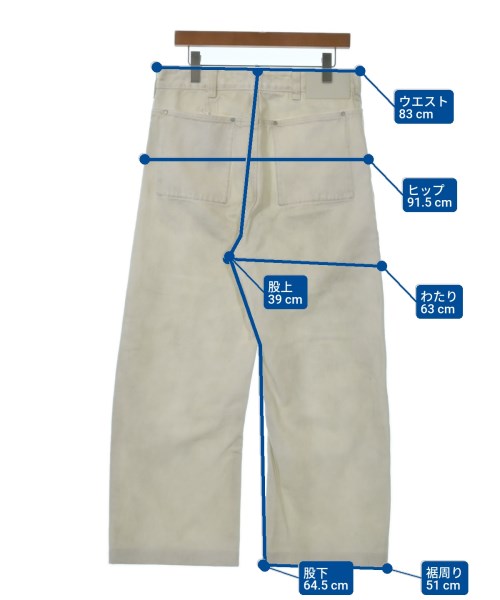 ENTIRE STUIDOS（エンタイアスタジオ）デニムパンツ 白 サイズ:S メンズ/2200634661143