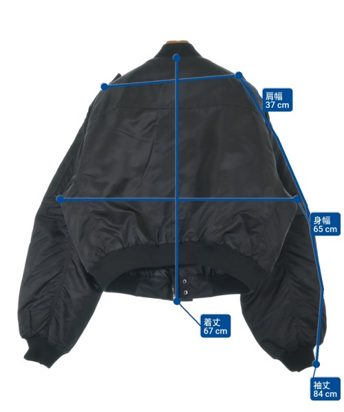 ENTIRE STUIDOS（エンタイアスタジオ）ミリタリーブルゾン 黒 サイズ:M メンズ/2200642561060