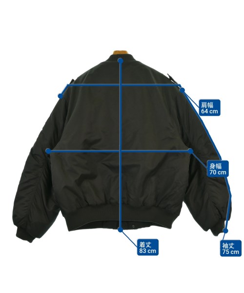 ENTIRE STUIDOS（エンタイアスタジオ）ミリタリーブルゾン 黒 サイズ:M メンズ/2200654277010