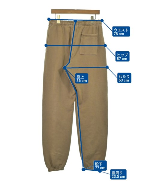 ENTIRE STUIDOS（エンタイアスタジオ）スウェットパンツ ベージュ サイズ:-(S位) メンズ/2200667151109