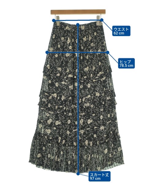 MARANT（マラン）ロング・マキシ丈スカート 黒 サイズ:34(XS位) レディース/2200669618075