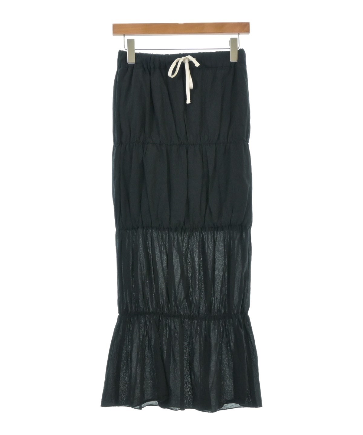 『希少』コグノーメンCOGNOMENPLEATEDSKIRT巻きスカートブラック SY017SK / Flare Long Skirt BLACK【翁安芸さん×SYNE TOKYO