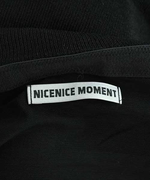 NICENICE MOMENT（ナイスナイス モーメント）Tシャツ・カットソー 黒 サイズ:M レディース/2200679821243
