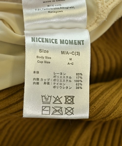 NICENICE MOMENT（ナイスナイス モーメント）ベスト/ノースリーブ 黄 サイズ:M レディース/2200708880050