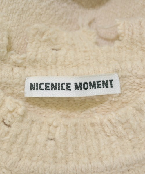 NICENICE MOMENT（ナイスナイス モーメント）ニット・セーター 白 サイズ:F レディース/2200671219024