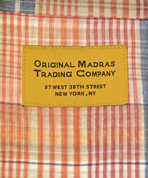 ORIGINAL MADRAS TRADING COMPANY（オリジナルマドラストレーディングカンパニー）カジュアルシャツ オレンジ サイズ:M メンズ/2200692938546