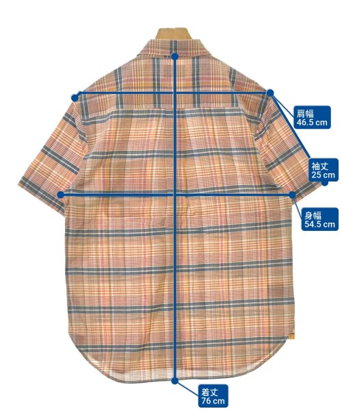 ORIGINAL MADRAS TRADING COMPANY（オリジナルマドラストレーディングカンパニー）カジュアルシャツ オレンジ サイズ:M メンズ/2200692938546
