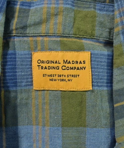 ORIGINAL MADRAS TRADING COMPANY（オリジナルマドラストレーディングカンパニー）カジュアルシャツ 青 サイズ:M メンズ/2200698376113