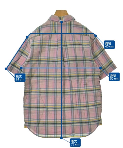 ORIGINAL MADRAS TRADING COMPANY（オリジナルマドラストレーディングカンパニー）カジュアルシャツ ピンク サイズ:M メンズ/2200698376144