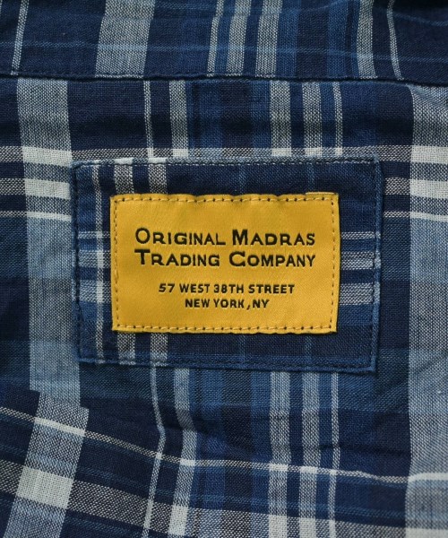 ORIGINAL MADRAS TRADING COMPANY（オリジナルマドラストレーディングカンパニー）カジュアルシャツ 紺 サイズ:M メンズ/2200698376151