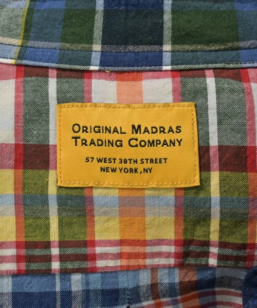 ORIGINAL MADRAS TRADING COMPANY（オリジナルマドラストレーディングカンパニー）カジュアルシャツ 紺 サイズ:M メンズ/2200698376212