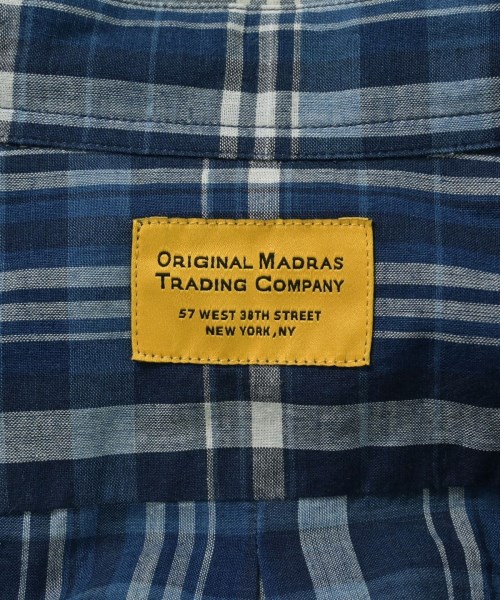 ORIGINAL MADRAS TRADING COMPANY（オリジナルマドラストレーディングカンパニー）カジュアルシャツ 紺 サイズ:M メンズ/2200698376229