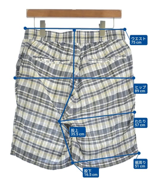 ORIGINAL MADRAS TRADING COMPANY（オリジナルマドラストレーディングカンパニー）ショートパンツ 白 サイズ:M メンズ/2200698376533