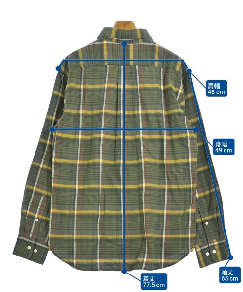 ORIGINAL MADRAS TRADING COMPANY（オリジナルマドラストレーディングカンパニー）カジュアルシャツ カーキ サイズ:M メンズ/2200698376595
