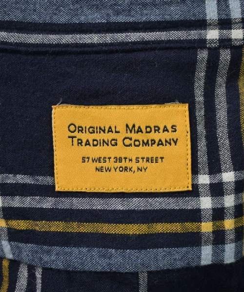 ORIGINAL MADRAS TRADING COMPANY（オリジナルマドラストレーディングカンパニー）カジュアルシャツ 紺 サイズ:M メンズ/2200698376618
