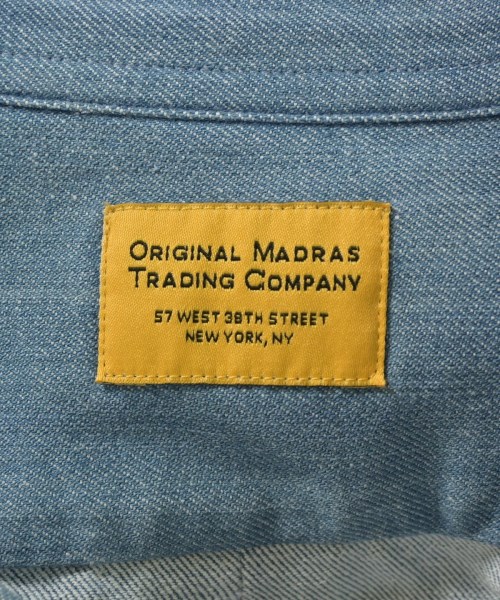 ORIGINAL MADRAS TRADING COMPANY（オリジナルマドラストレーディングカンパニー）カジュアルシャツ 青 サイズ:M メンズ/2200698376632
