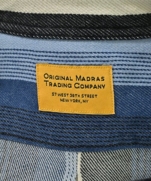 ORIGINAL MADRAS TRADING COMPANY（オリジナルマドラストレーディングカンパニー）カジュアルシャツ 青 サイズ:M メンズ/2200698376649