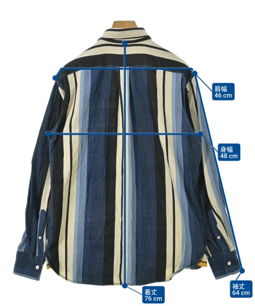ORIGINAL MADRAS TRADING COMPANY（オリジナルマドラストレーディングカンパニー）カジュアルシャツ 青 サイズ:M メンズ/2200698376649