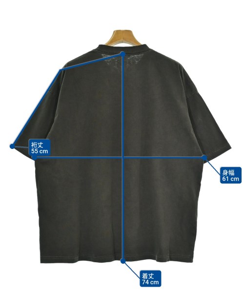 Perushu（ペルーシュ）Tシャツ・カットソー グレー サイズ:M メンズ/2200656827138