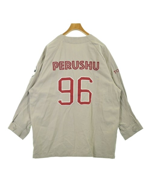 Perushu（ペルーシュ）カジュアルシャツ グレー サイズ:L メンズ/2200718995089