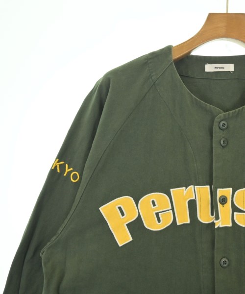 Perushu（ペルーシュ）カジュアルシャツ 緑 サイズ:M メンズ/2200727859105