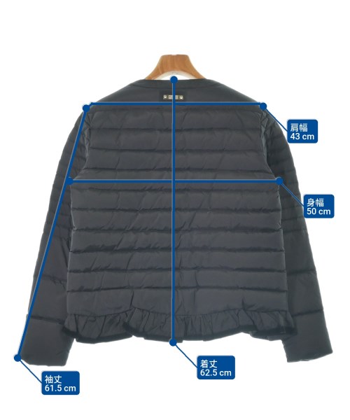 BLUGIRL Folies（ブルーガールフォリーズ）ダウンジャケット/ダウンベスト 黒 サイズ:42(M位) レディース/2200642179067