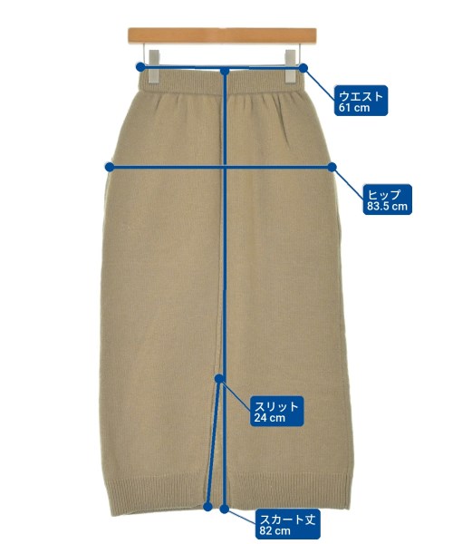 CHIGNON（シニヨン）ロング・マキシ丈スカート ベージュ サイズ:F レディース/2200660770062