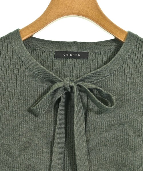 CHIGNON（シニヨン）カーディガン 緑 サイズ:F レディース/2200657213060