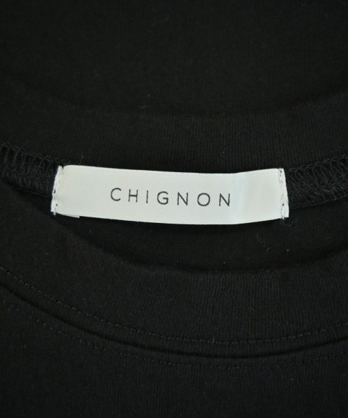 CHIGNON（シニヨン）Tシャツ・カットソー 黒 サイズ:F レディース/2200721728247