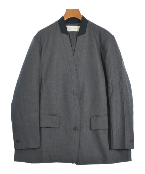 ESLOW(エスロー)ノーカラージャケット グレー サイズ:1(S位)/2200644748315