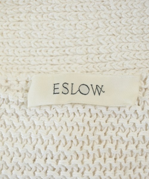 ESLOW（エスロー）カーディガン 白 サイズ:2(M位) レディース/2200707679174