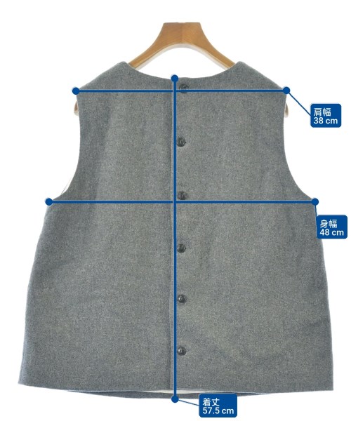 FANEUIL（ファヌル）ベスト グレー サイズ:F レディース/2200655571018