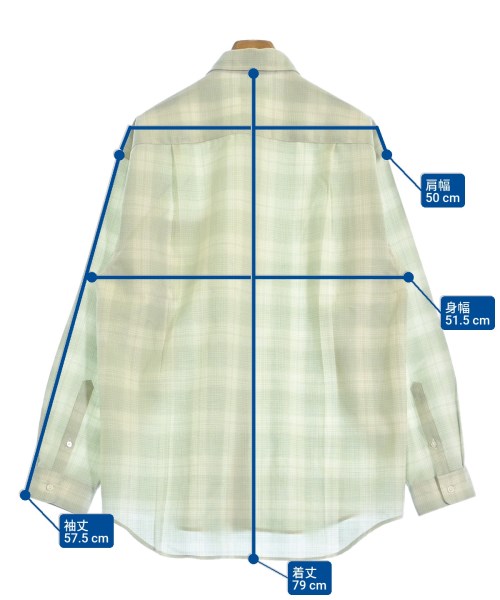FUJI（フジ）カジュアルシャツ 緑 サイズ:4(XL位) メンズ/2200630000045